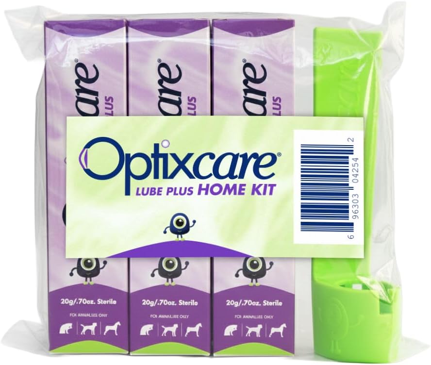 Optixcare Eye Lube Plus Home Kit — 3 × 20g + Holder